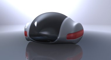 Futuristic concept car clipart