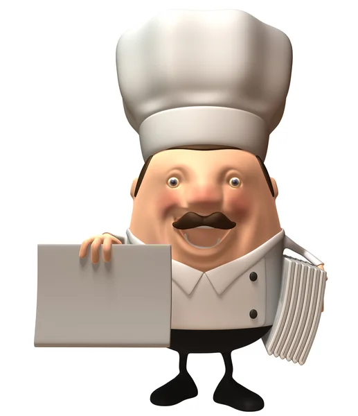 Chef 3d illustrazione — Foto Stock