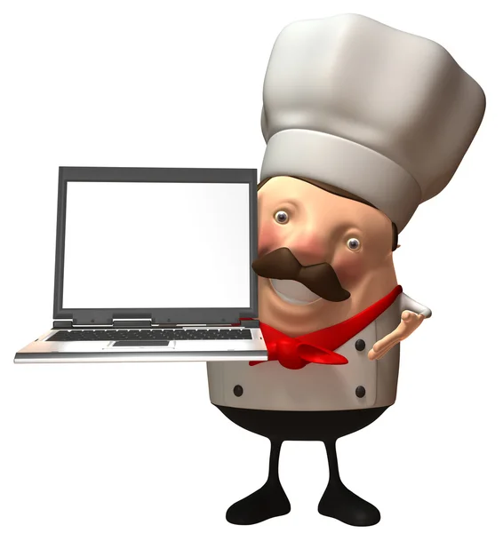 Šéfkuchař 3d ilustrace — Stock fotografie