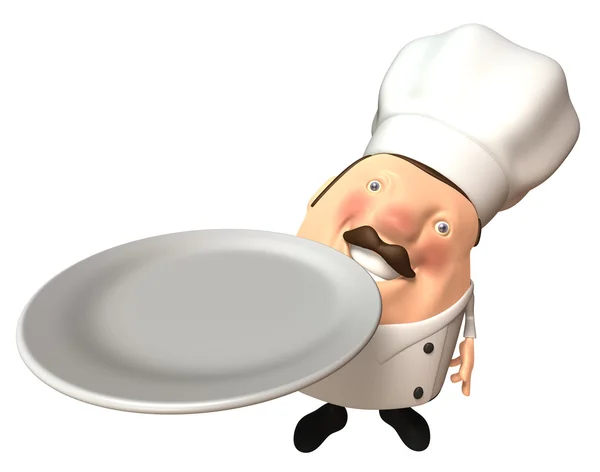 Chef illustration 3d — Photo
