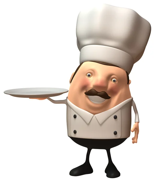 Šéfkuchař 3d ilustrace — Stock fotografie