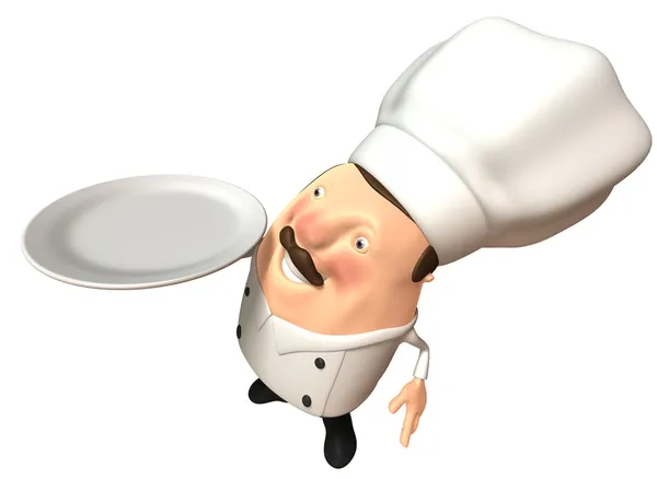 Chef 3d ilustrație — Fotografie, imagine de stoc