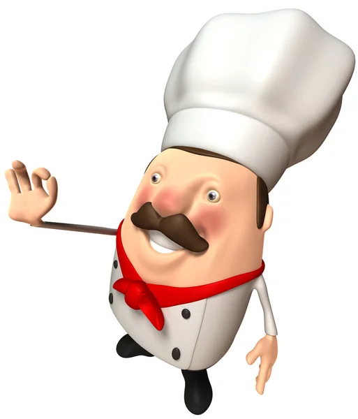 Chef 3d illustrazione — Foto Stock