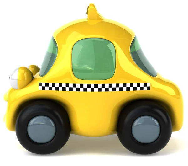 Taxi autós 3D-s illusztráció — Stock Fotó