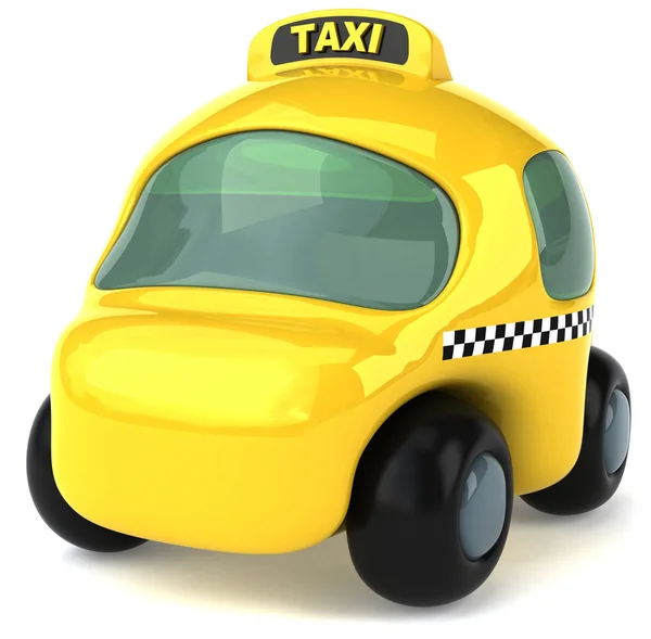 Taxi bilen 3d illustration — Stockfoto
