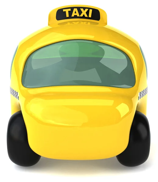 Taxi auto 3d ilustrace — Stock fotografie