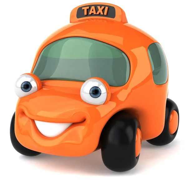 Taxi auto 3d illustratie — Stockfoto