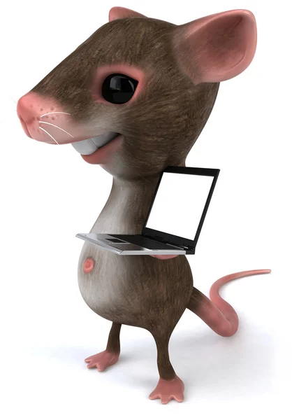 Миша 3d ілюстрація — стокове фото