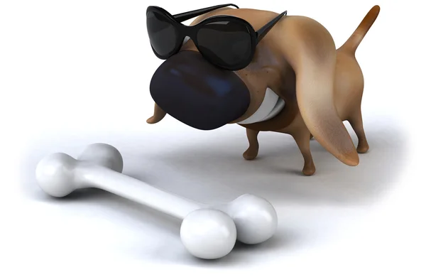 Hond 3d illustratie — Stockfoto