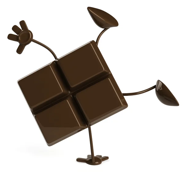 Chocolate 3d ilustração — Fotografia de Stock