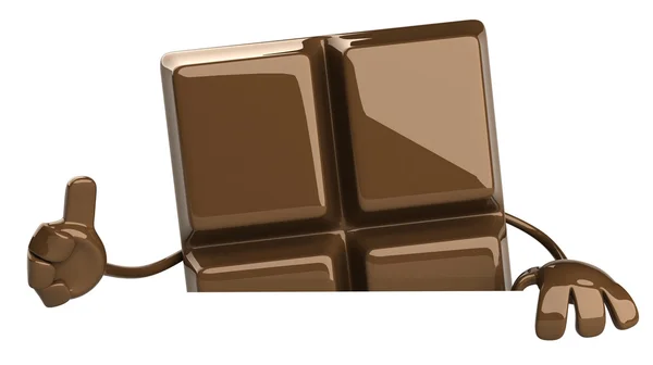 Illustration 3d chocolat — Photo