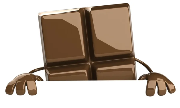 Chocolade 3d illustratie — Stockfoto