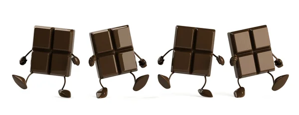 Шоколадная 3D иллюстрация — стоковое фото
