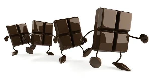 Csokoládé 3D-s illusztráció — Stock Fotó