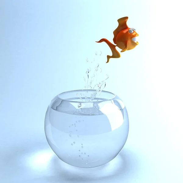 물고기 3d 삽화 — 스톡 사진