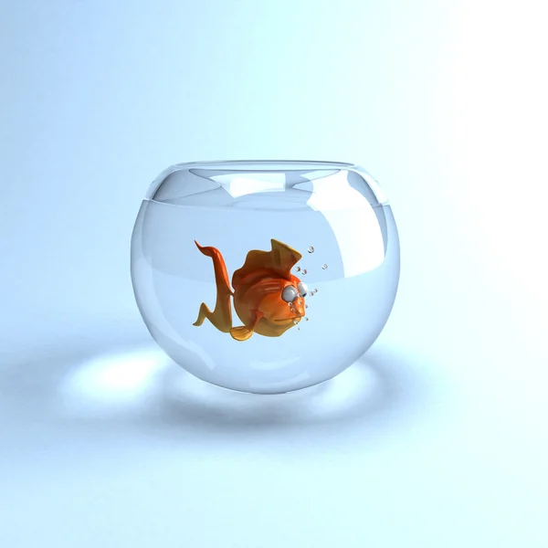물고기 3d 삽화 — 스톡 사진