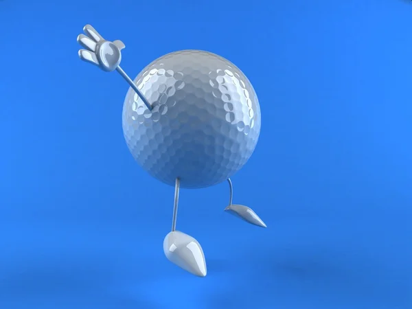 Pallone da golf — Foto Stock