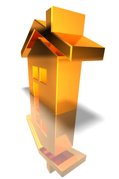 Ház 3D-s illusztráció — Stock Fotó
