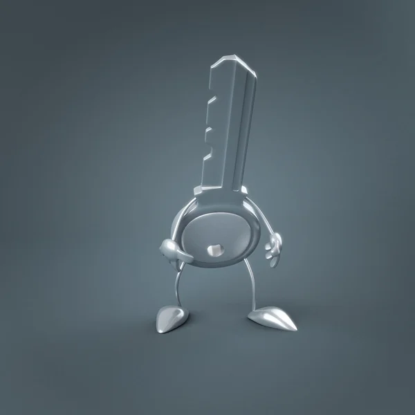 Gümüş anahtar — Stok fotoğraf