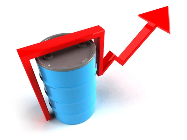 stock image Oil price going up