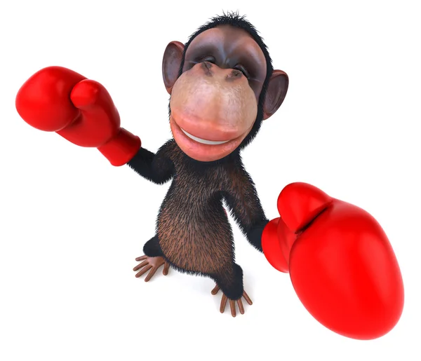 재미 있는 원숭이 3d 그림 — 스톡 사진