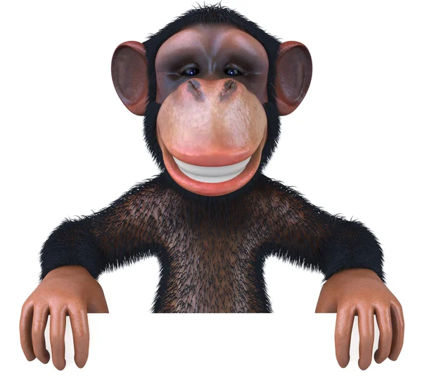 有趣的猴子 3d 图 — 图库照片