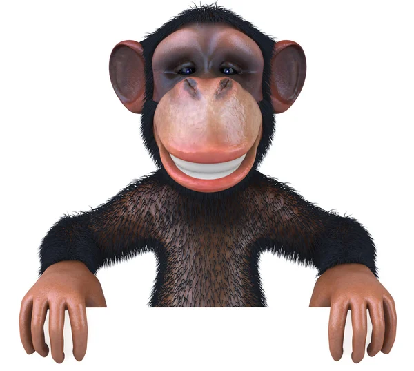 Fun monkey 3d illustration — Stock Photo, Image