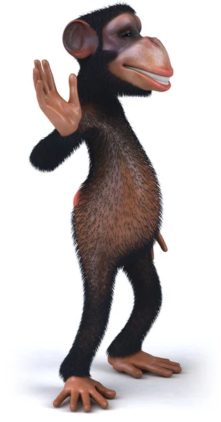 Szórakoztató majom 3D-s illusztráció — Stock Fotó