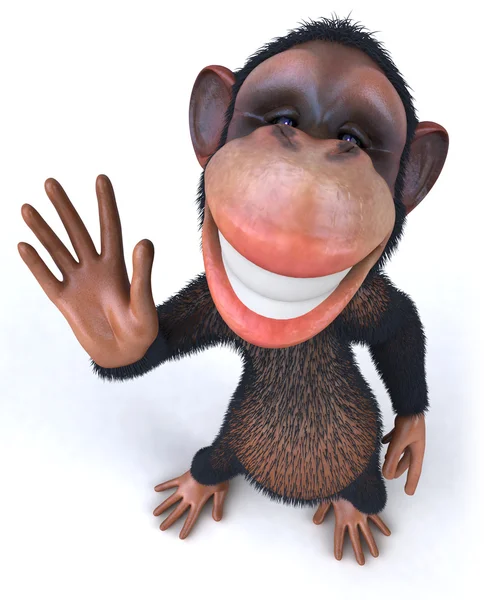 재미 있는 원숭이 3d 그림 — 스톡 사진