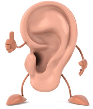 Ear 3d illustration clipart