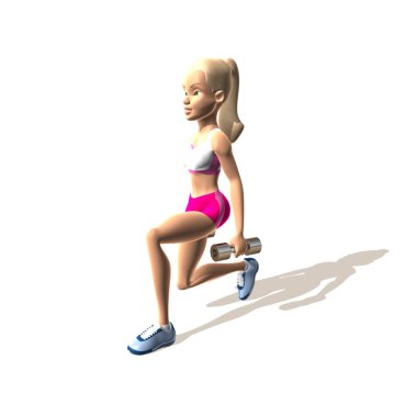 Fitness girl Legs and Butt clipart