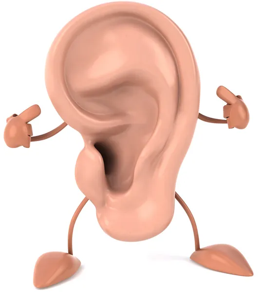 Вуха 3d ілюстрація — стокове фото