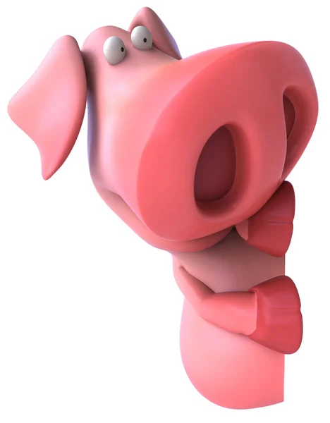 행복 돼지 3d 그림 — 스톡 사진