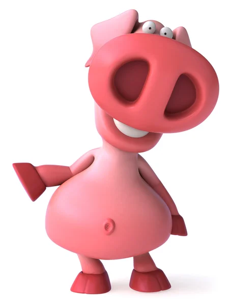 Feliz porco 3d ilustração — Fotografia de Stock