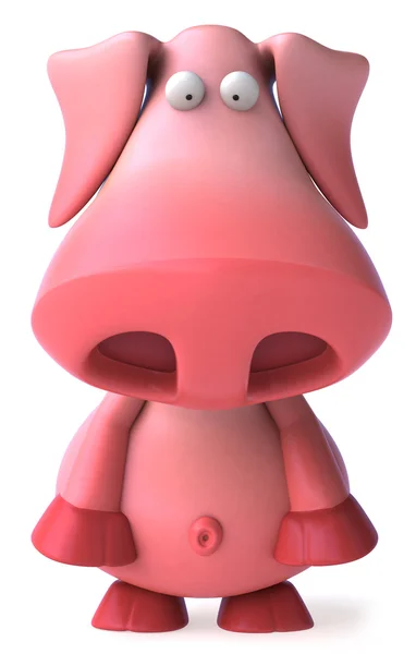 Glückliches Schwein 3D-Illustration — Stockfoto