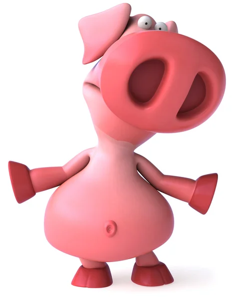 Feliz cerdo 3d ilustración — Foto de Stock