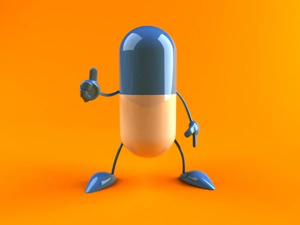 Happy pill 3d иллюстрации — стоковое фото