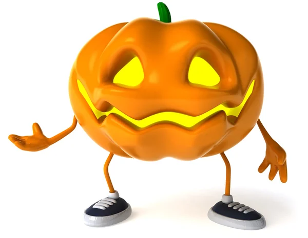 Pumpkin 3d halloween illustration — Stok fotoğraf