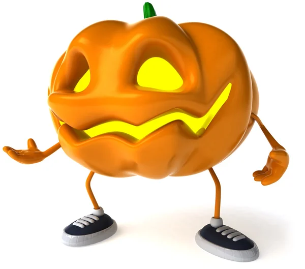 Pumpkin 3d halloween illustration — Stock Photo, Image