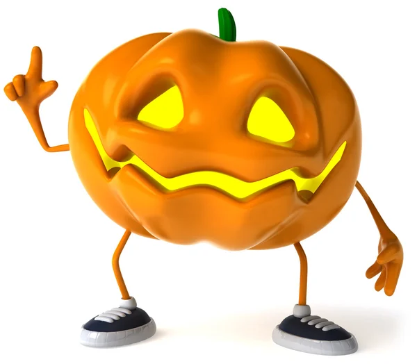 Pumpkin 3d halloween illustration — Stok fotoğraf