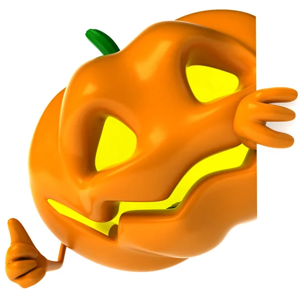Pumpkin 3d halloween illustration — Stock Photo, Image