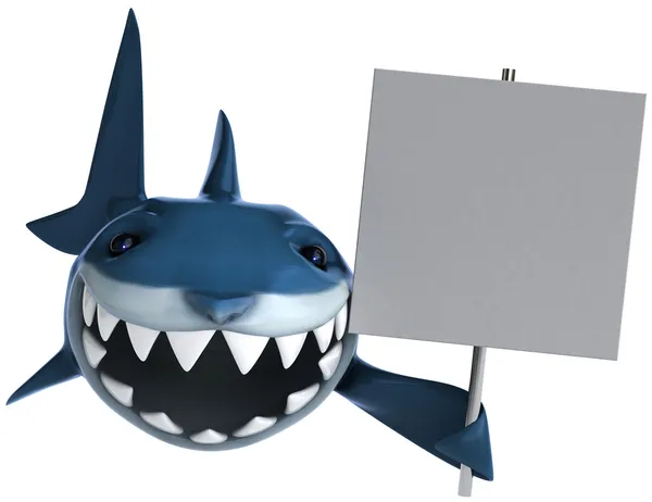 鲨鱼 3d 图 — 图库照片