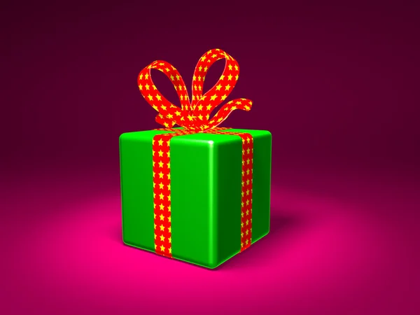 Gift box 3d illustration — Stockfoto