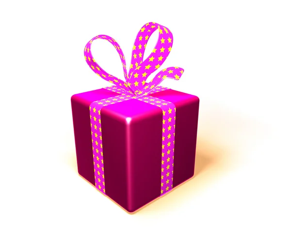 礼品盒 3d 图 — 图库照片