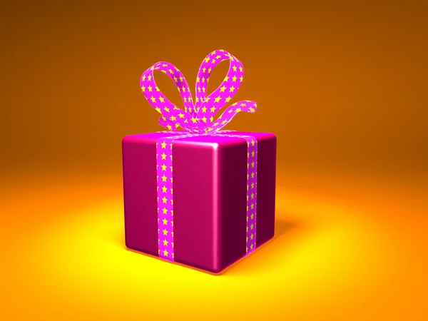 礼品盒 3d 图 — 图库照片