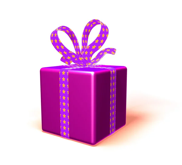 Caja de regalo 3d ilustración — Foto de Stock