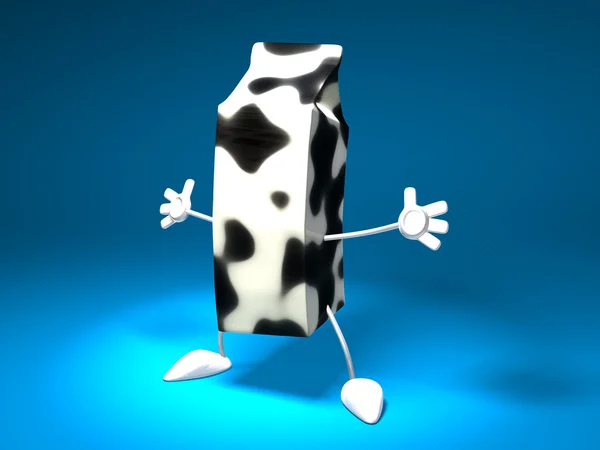 Cartone animato latte — Foto Stock