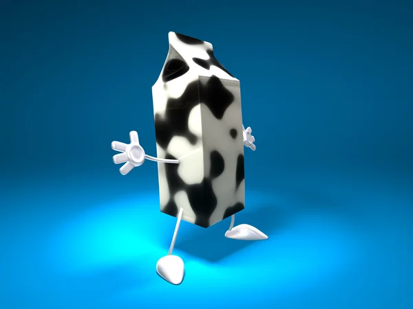 Milk 3d illustration — Stock Photo, Image