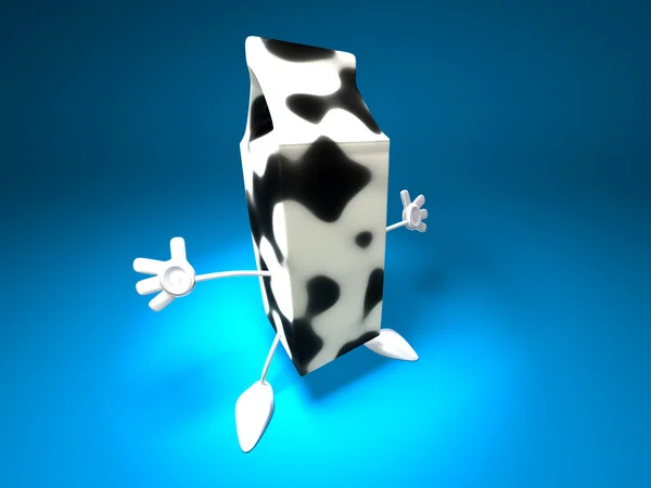 Молоко 3d — стоковое фото