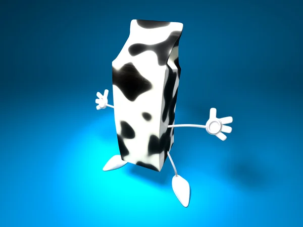 Milch 3D Illustration — Stockfoto